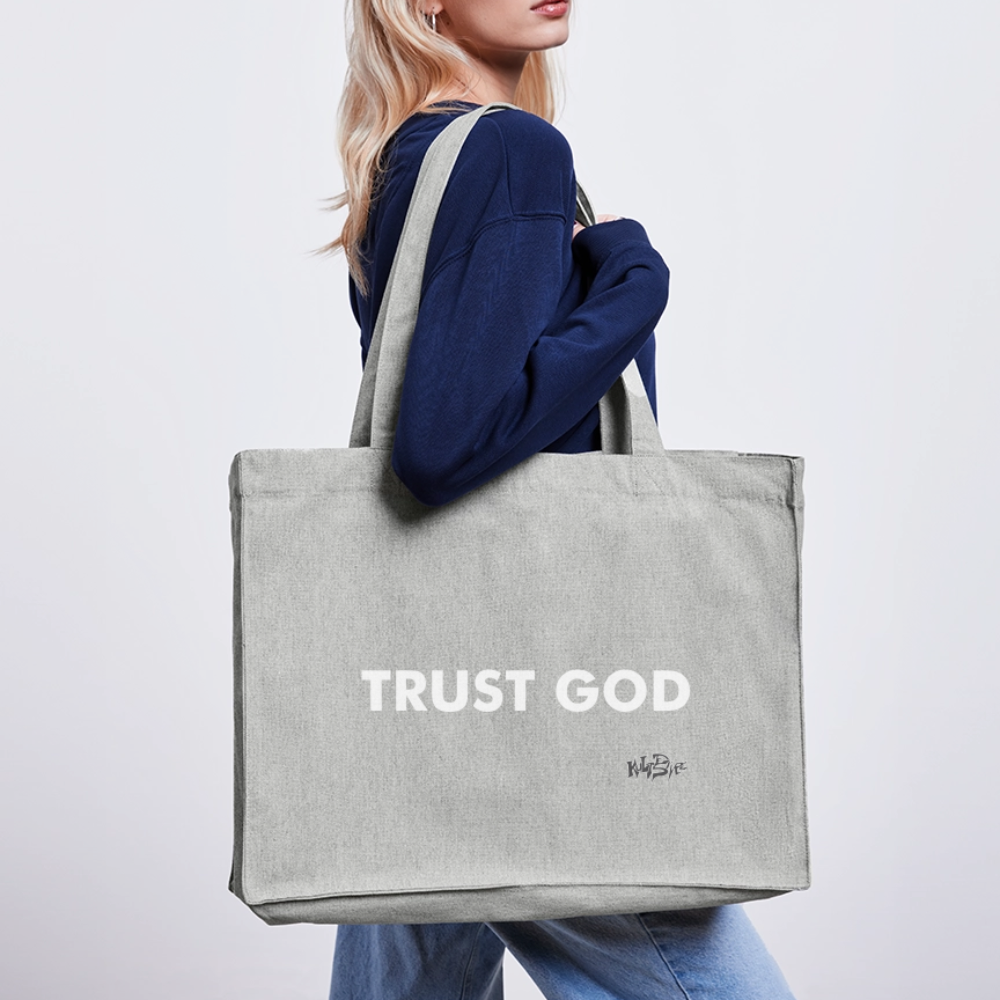 TRUST GOD - grigio melange