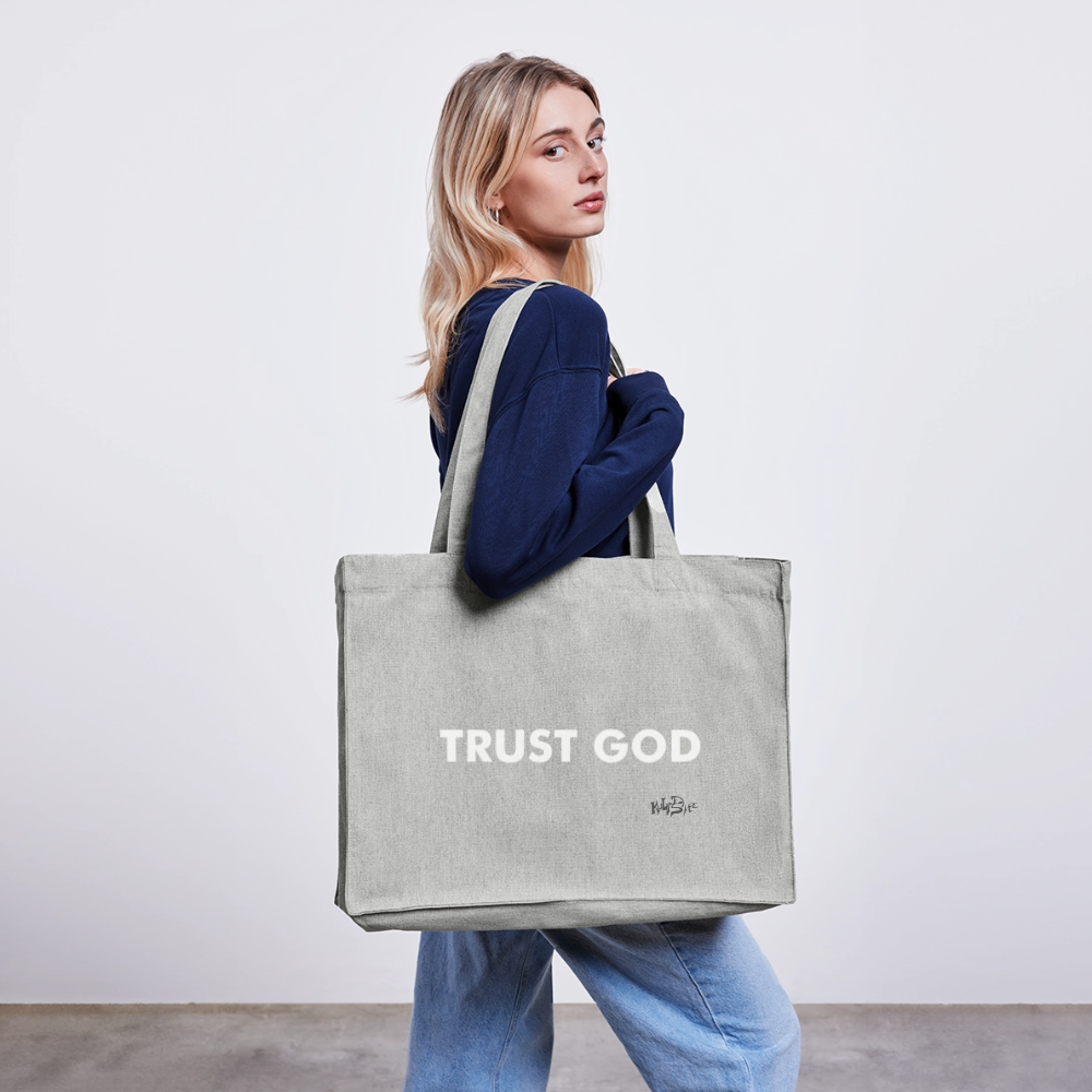 TRUST GOD - grigio melange